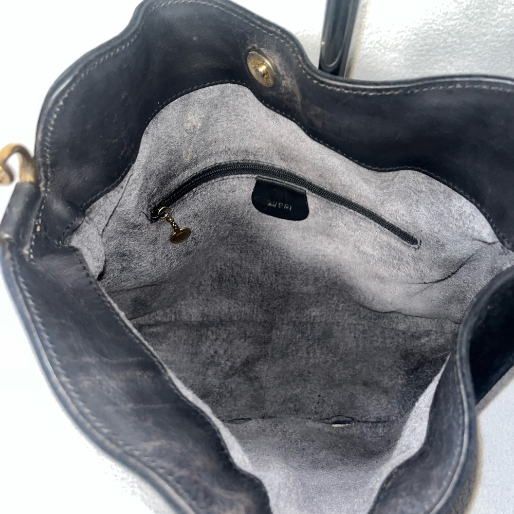 Gucci Bamboo Suede/Leather Shoulder Bag - Picture 10 of 13